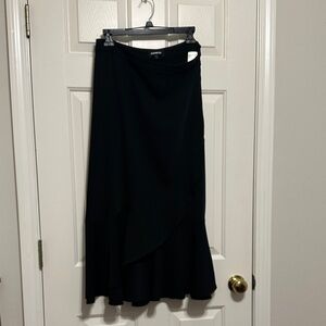 Express Black Ruffle Women's Skirt